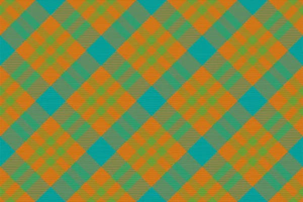 Plaid Pattern Seamless Check Fabric Texture Stripe Square Background Vector — Stock Vector