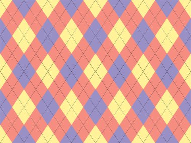 Argyle deseni kusursuz. Kumaş dokusu arka planı. Klasik argill vektör süslemesi.