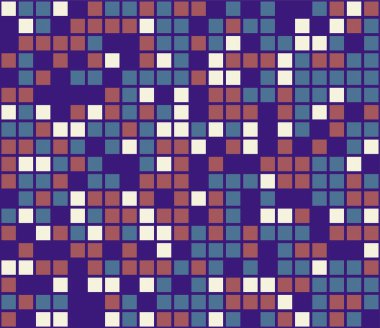 Renkli mozaik. Renkli bir geçmiş. Soyut, pürüzsüz desen. Vektör illüstrasyonu. 
