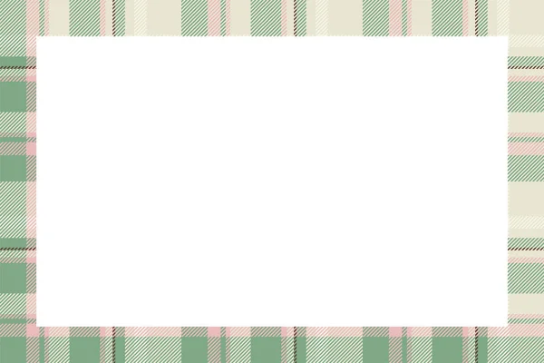 Vintage Frame Vector Scottish Border Pattern Retro Style Krása Prázdné — Stockový vektor