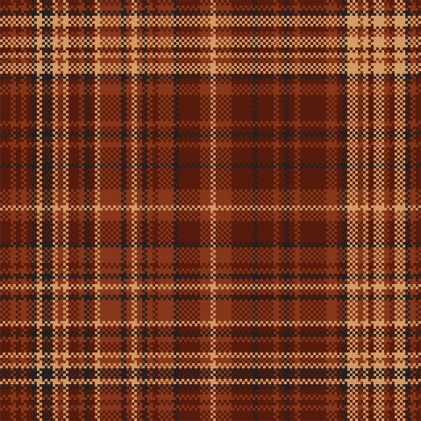 Tartan Plaid Pattern Seamless Print Fabric Texture Check Vector Background — Stock Vector