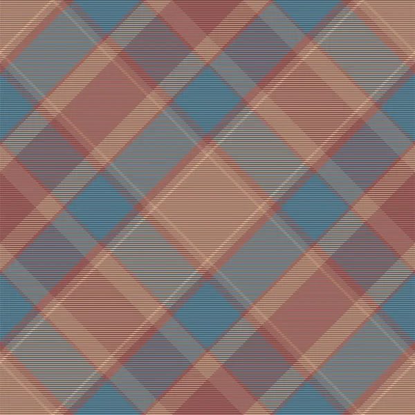 Plaid Pattern Seamless Check Fabric Texture Stripe Square Background Vector — Stock Vector