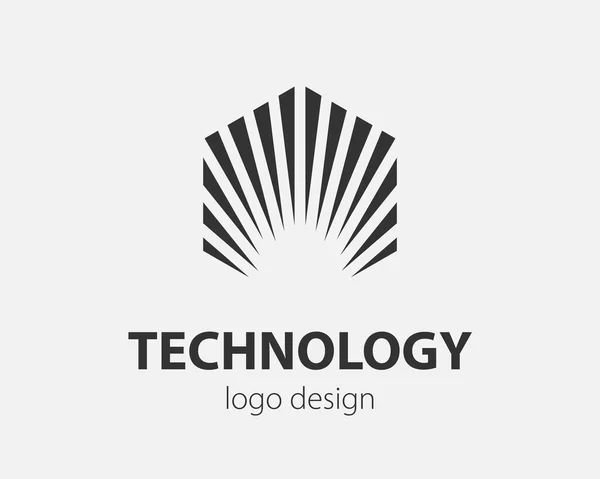 Abstract Vetor Logotipo Hexágono Logotipo Geométrico Criativo Conceito Design — Vetor de Stock