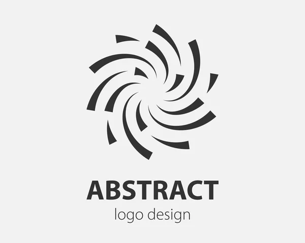 Logo Espiral Movimiento Remolino Elemento Diseño Círculos Torsión Vectorial Para — Vector de stock