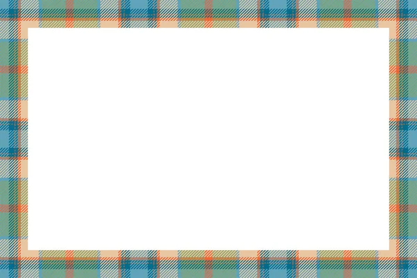 Vintage Frame Vector Scottish Border Pattern Retro Style Krása Prázdné — Stockový vektor