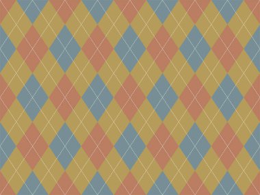 Argyle deseni kusursuz. Kumaş dokusu arka planı. Klasik argill vektör süslemesi.
