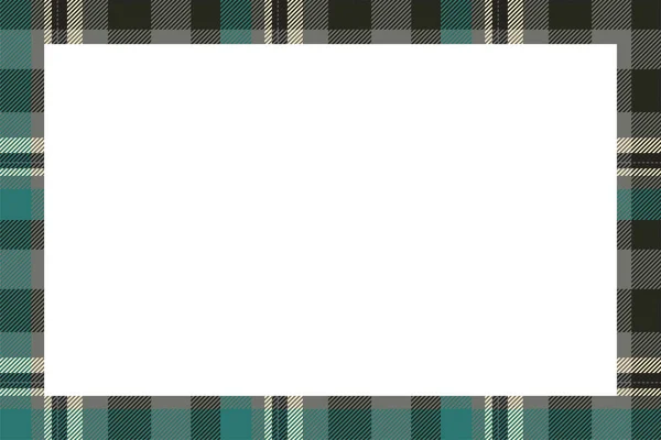 Vintage Frame Vector Scottish Border Pattern Retro Style Krása Prázdné — Stockový vektor