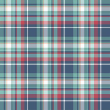 Ekose desenleri kontrol et. Tekstil süslemesinin vektör arkaplanı. Düz kumaş tasarımı. Tartan.
