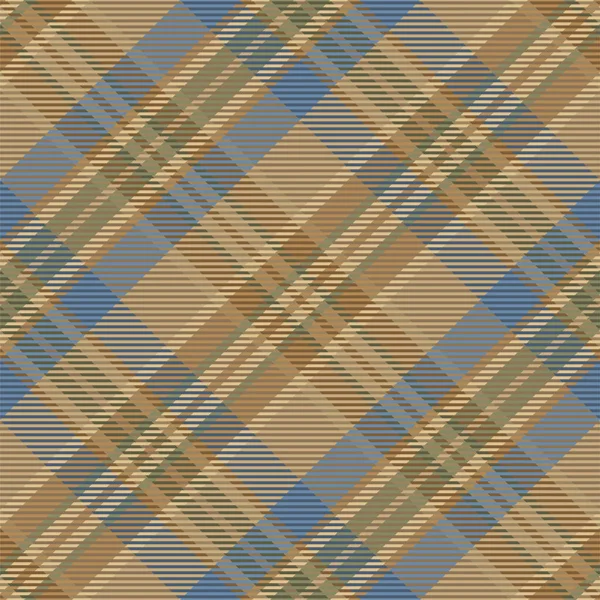 Plaid Patroon Naadloos Controleer Stof Textuur Streep Vierkante Achtergrond Vector — Stockvector