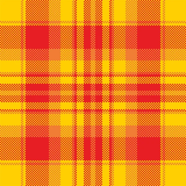 Pixel Background Vector Design Modern Seamless Pattern Plaid Square Texture — Stock Vector