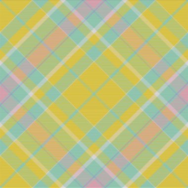 Ekose desenli. Kumaş dokusunu kontrol et. Çizgili kare arka plan. Vektör tekstil tasarımı tartan.