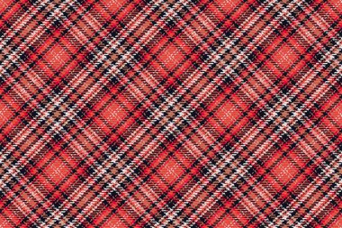 İskoç ekosesinin kusursuz deseni. Kumaş dokusunu kontrol ederek tekrarlanabilir arkaplan. Çizgili tekstil izinin düz vektör arkaplanı.