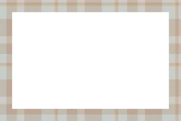 Vintage Frame Vector Scottish Border Pattern Retro Style Krása Prázdné — Stockový vektor