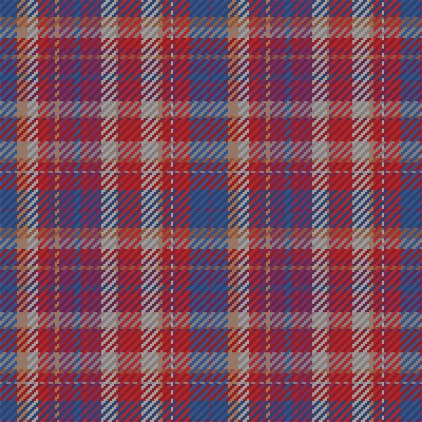 Seamless Pattern Scottish Tartan Plaid Repeatable Background Check Fabric Texture — Stock Vector