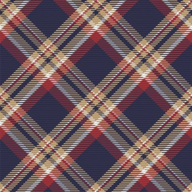 İskoç ekosesinin kusursuz deseni. Kumaş dokusunu kontrol ederek tekrarlanabilir arkaplan. Çizgili tekstil izinin düz vektör arkaplanı.