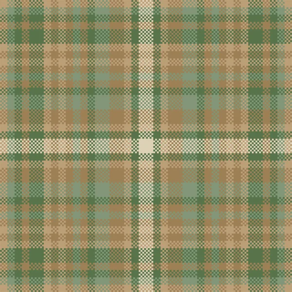 Tartan Plaid Pattern Seamless Print Fabric Texture Check Vector Background — Stock Vector