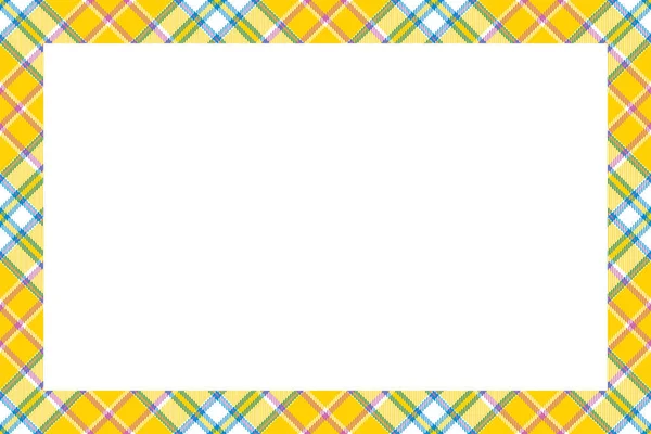 Vintage Frame Vector Scottish Border Pattern Retro Style Beauty Empty — Stock Vector