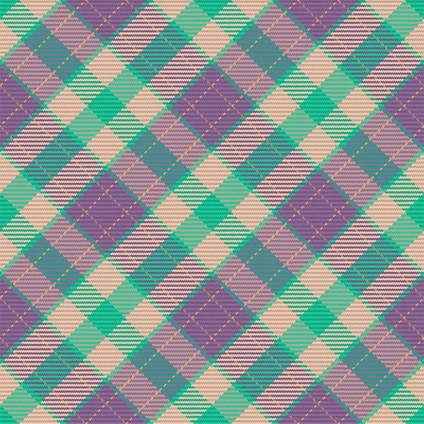 Seamless Pattern Scottish Tartan Plaid Repeatable Background Check Fabric Texture — Stock Vector