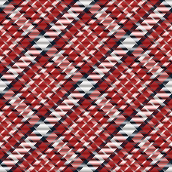 Plaid Pattern Seamless Check Fabric Texture Stripe Square Background Vector — Stock Vector