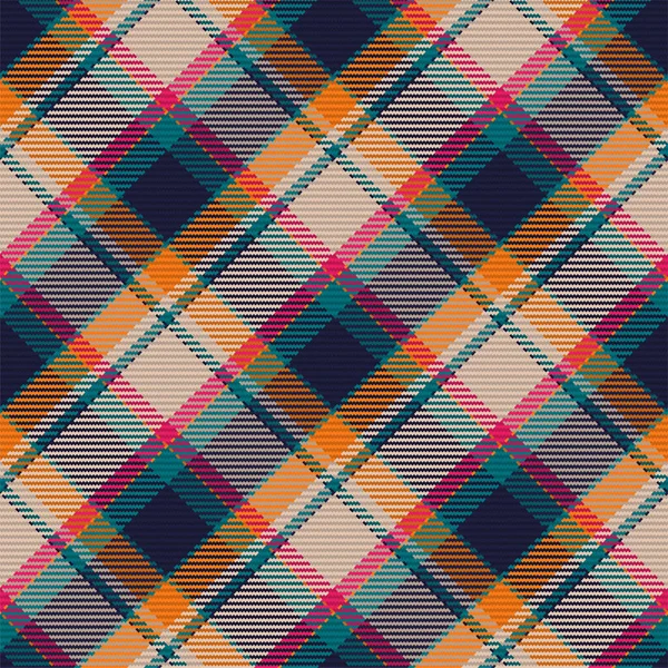 Seamless Pattern Scottish Tartan Plaid Repeatable Background Check Fabric Texture — Stock Vector