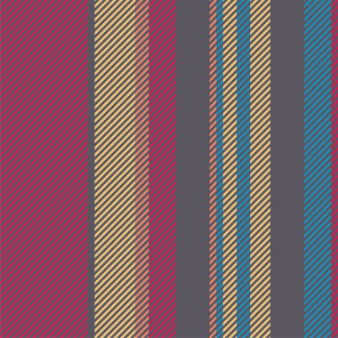 Dikey çizgiler kusursuz desen. Çizgiler vektör soyut tasarımı. Moda tekstili için uygun şerit dokusu.