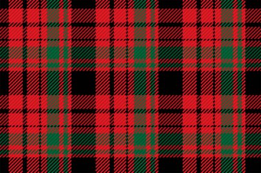 İskoç ekosesinin kusursuz deseni. Kumaş dokusunu kontrol ederek tekrarlanabilir arkaplan. Çizgili tekstil izinin düz vektör arkaplanı.