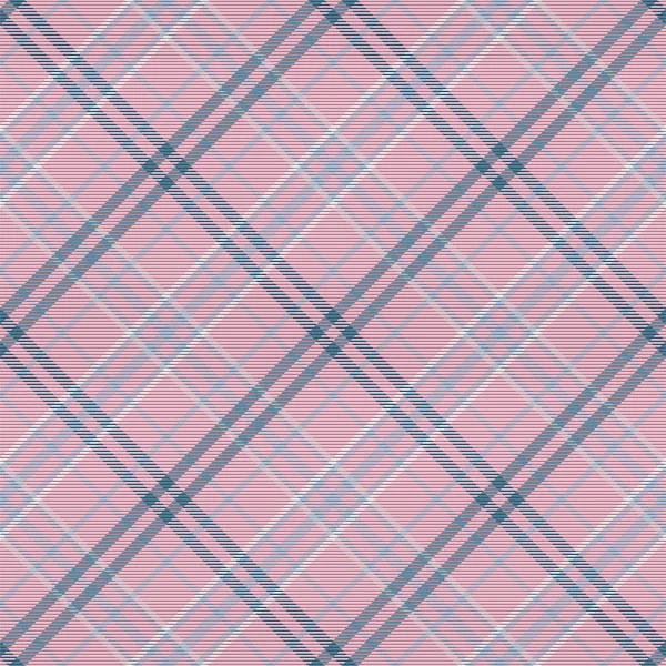 Plaid Pattern Seamless Check Fabric Texture Stripe Square Background Vector — Stock Vector