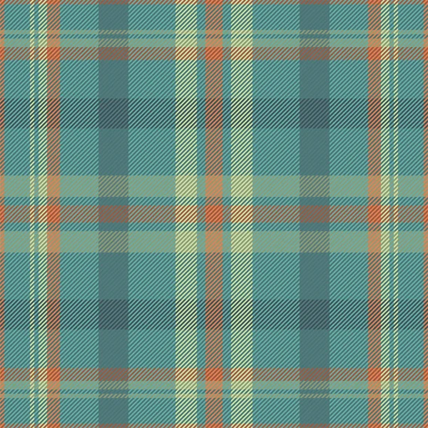 Plaid Pattern Seamless Check Fabric Texture Stripe Square Background Vector — Stock Vector