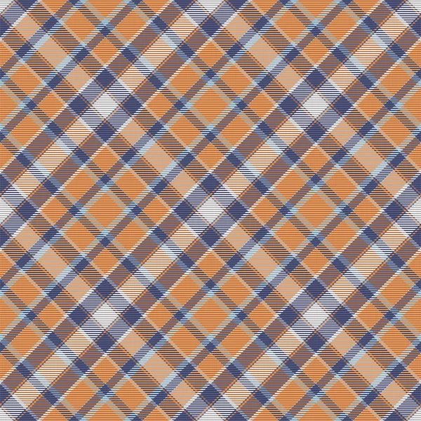 Plaid Pattern Seamless Check Fabric Texture Stripe Square Background Vector — Stock Vector