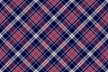 İskoç ekosesinin kusursuz deseni. Kumaş dokusunu kontrol ederek tekrarlanabilir arkaplan. Çizgili tekstil izinin düz vektör arkaplanı.