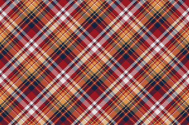 İskoç ekosesinin kusursuz deseni. Kumaş dokusunu kontrol ederek tekrarlanabilir arkaplan. Çizgili tekstil izinin düz vektör arkaplanı.