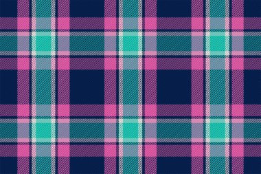 Ekose desenli. Kumaş dokusunu kontrol et. Çizgili kare arka plan. Vektör tekstil tasarımı tartan.