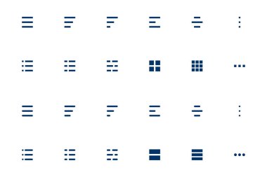 Seyyar navigasyon için çizgi hamburger simgesi menüsü. Uygulama veya web sitesi için vektör arayüzü sembolü.