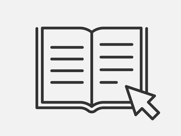 Guida Icona Vettoriale Manuale Utente Documento Informativo Servizio Istruzioni — Vettoriale Stock