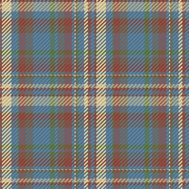 İskoç ekosesinin kusursuz deseni. Kumaş dokusunu kontrol ederek tekrarlanabilir arkaplan. Çizgili tekstil izinin düz vektör arkaplanı.