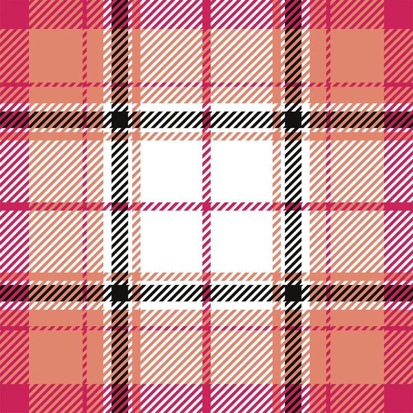 Plaid Patroon Naadloos Controleer Stof Textuur Streep Vierkante Achtergrond Vector — Stockvector