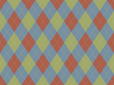 Argyle deseni kusursuz. Kumaş dokusu arka planı. Klasik argill vektör süslemesi.