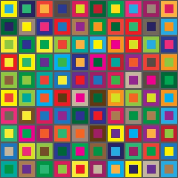 正方形のシームレスな抽象的なパターンの水平背景を色します。 — ストックベクタ