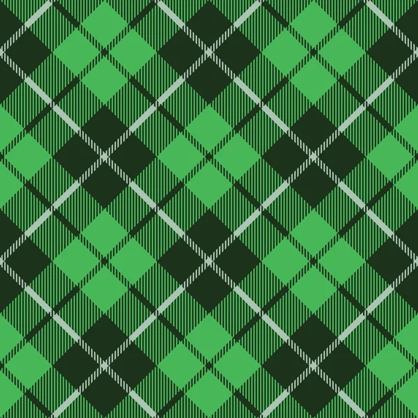 Textura de tecido de tartan verde diagonal pequeno padrão sem costura —  Vetores de Stock