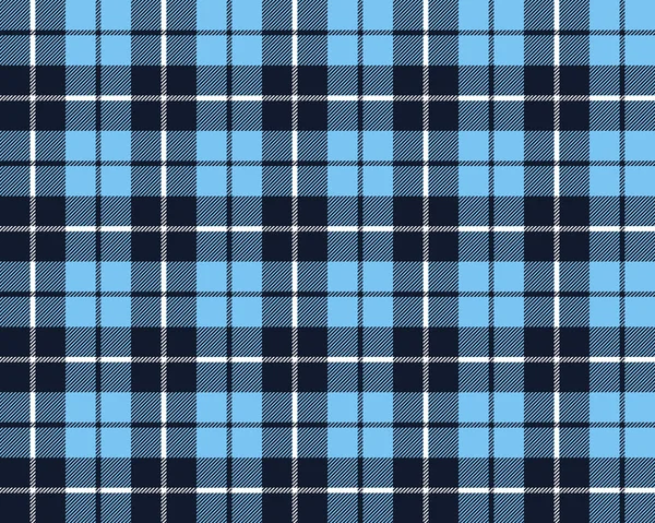 Tartan azul tecido textura padrão sem costura —  Vetores de Stock