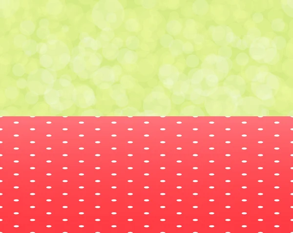Grön bakgrund kulturpris och röd bordsduk med prickar seamle — Stock vektor