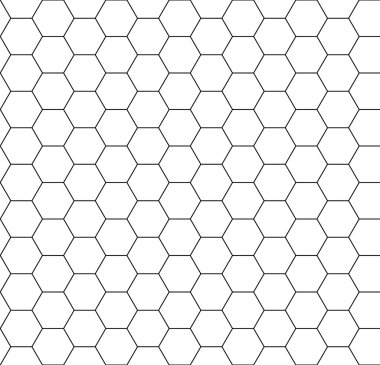 Altıgen arka plan sorunsuz tarak