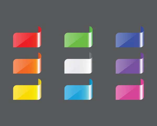 Etiqueta de colores — Vector de stock