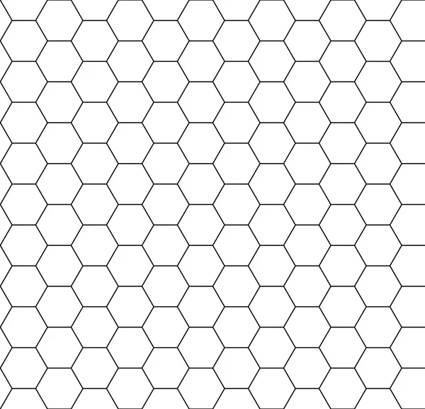 Zeshoek achtergrond naadloze kam — Stockvector