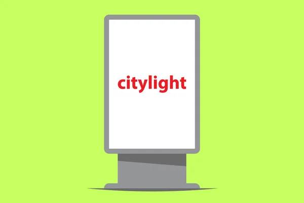 Citylight venkovní reklama — Stockový vektor