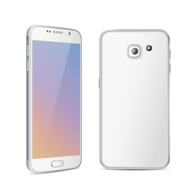 beyaz renk smartphone