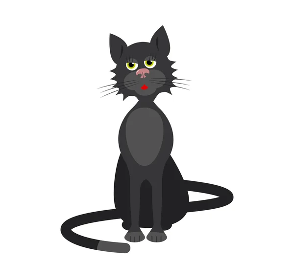 Black cat — Stock Vector