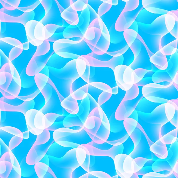 Abstracte cyaan water naadloze patroon — Stockvector