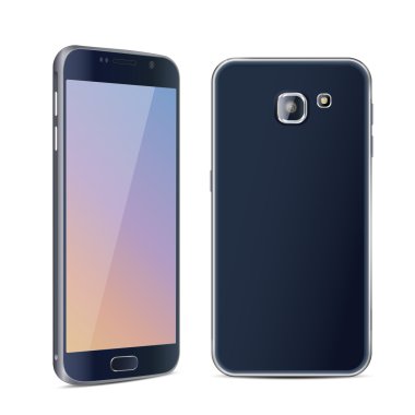 Smartphone yüz ve arka