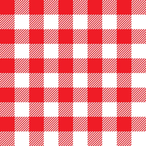 Red tablecloth seamless pattern — Stock Vector